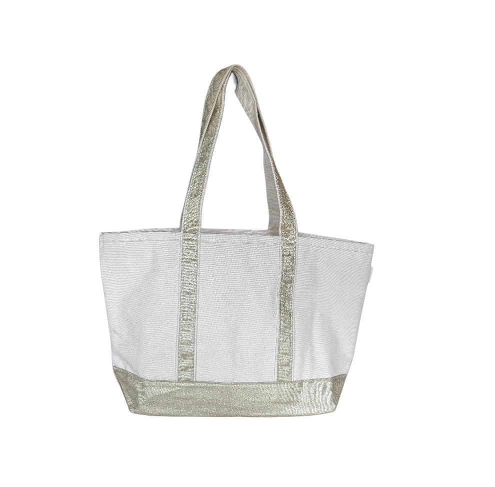Gold Metallic NDLPT Tote Bag