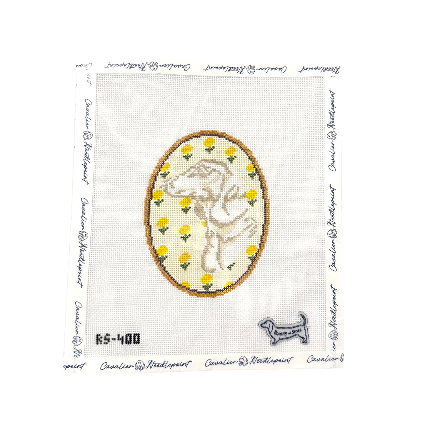 The Dachshund Flower Cameo