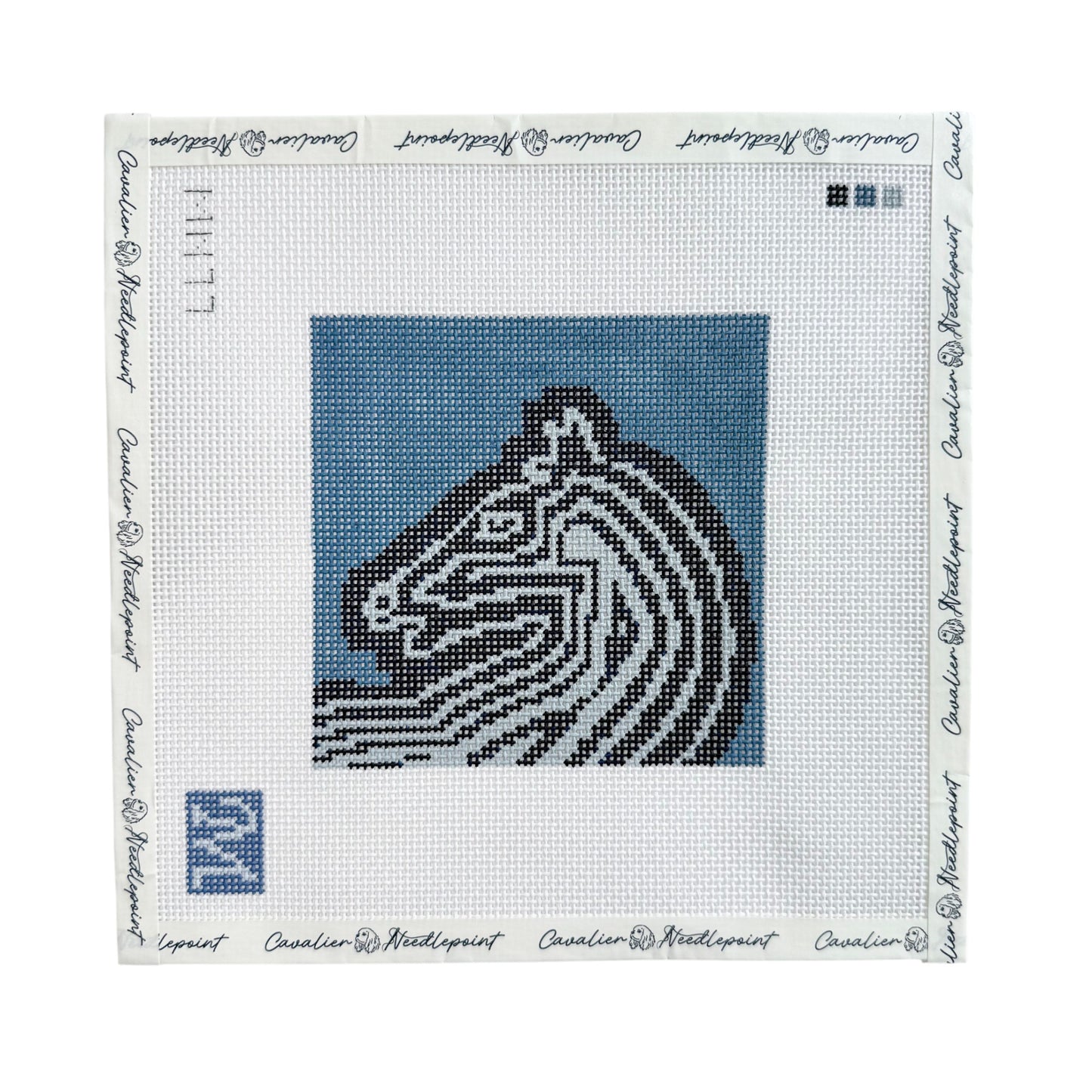 Faubourg Horse Blue Square