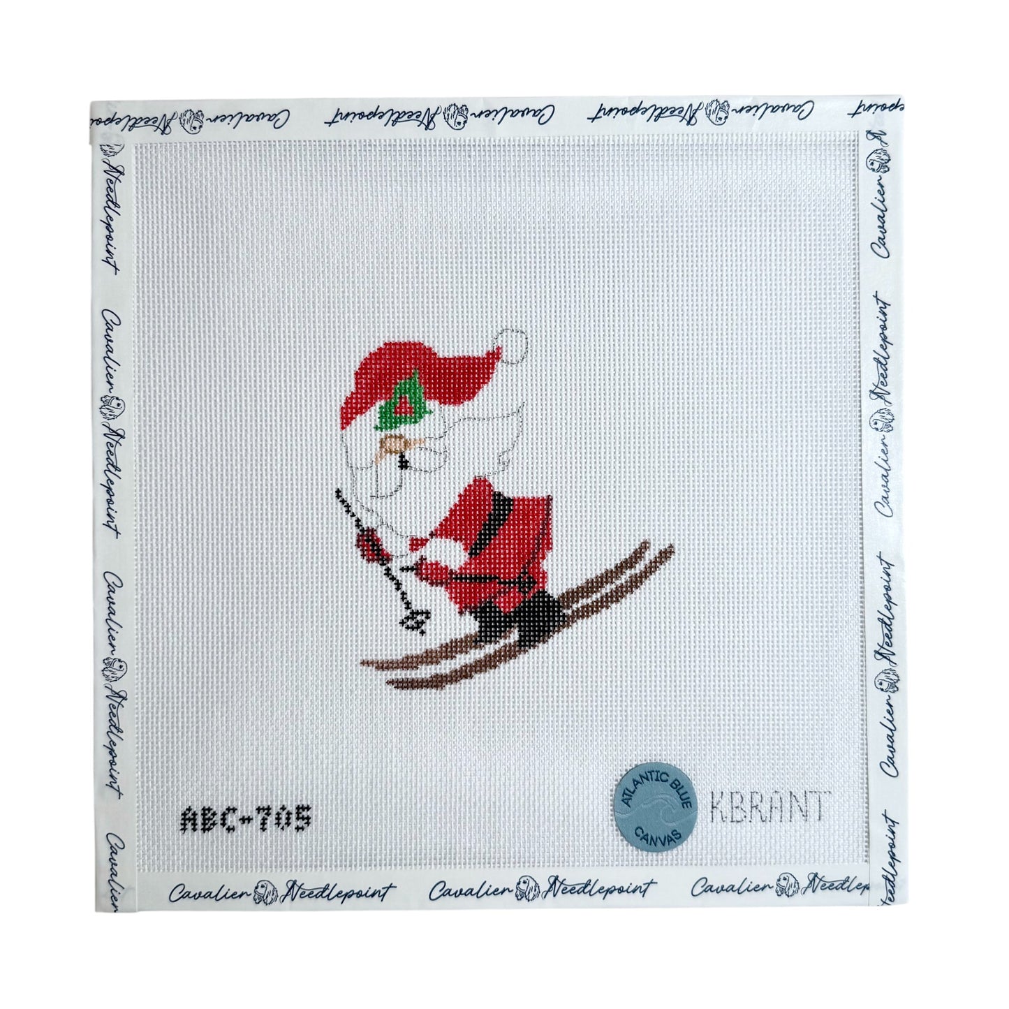 Skiing Santa