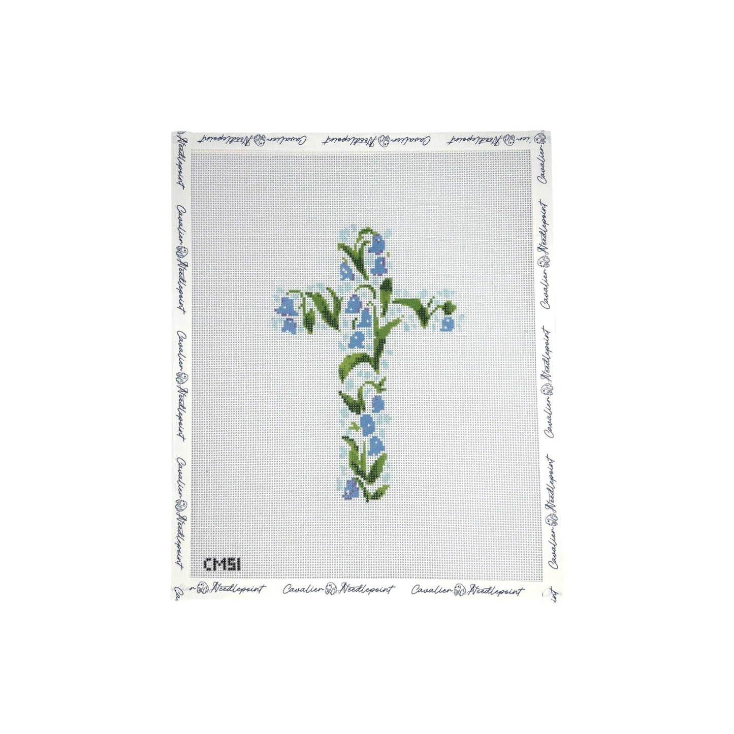 Purple Flowers Cross