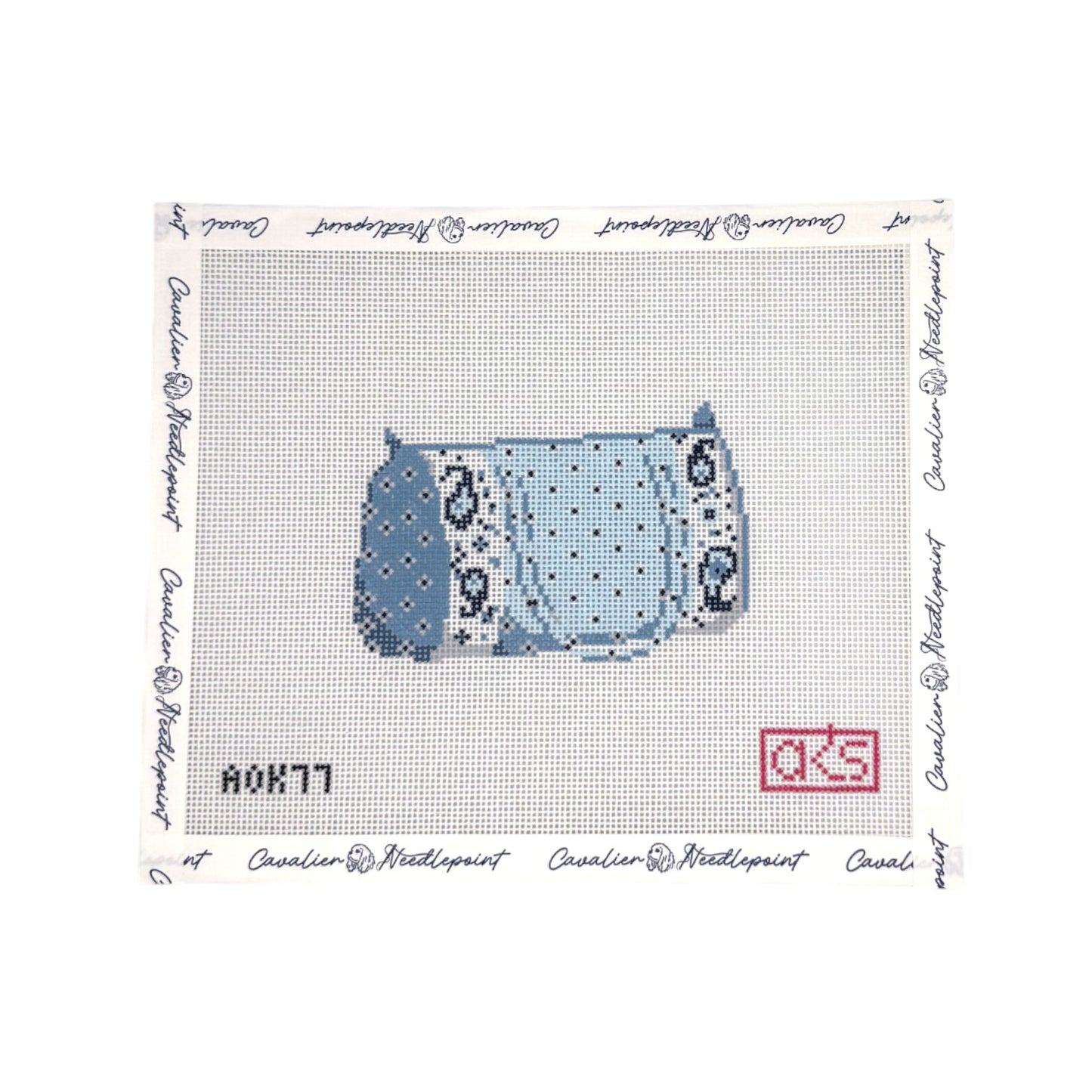 French Provencal Duffle Bag Blue