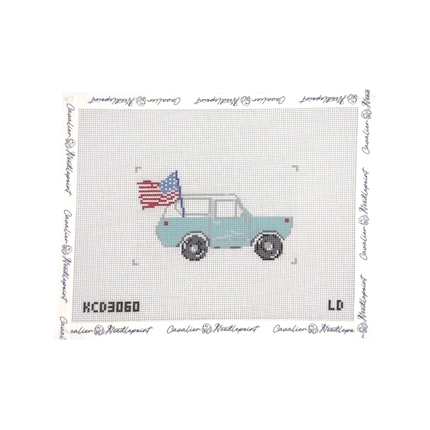 Bronco & Flag