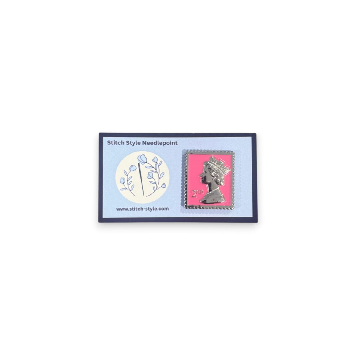 Pink Queen Stamp Needle Minder