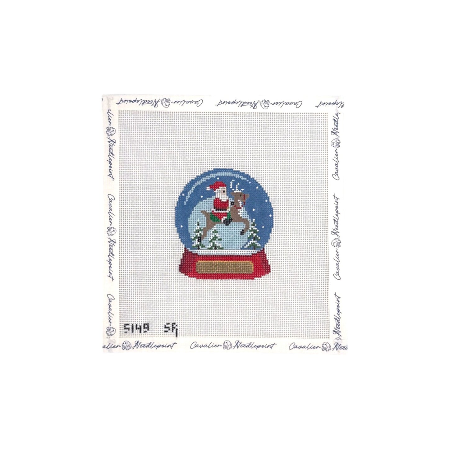 Santa Riding Reindeer Snow Globe