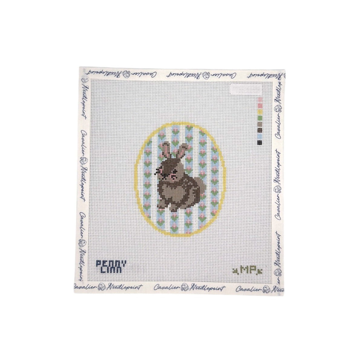 Easter Bunny Floral Background
