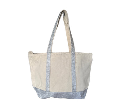 Silver Metallic NDLPT Tote Bag