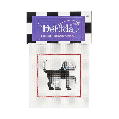Black Lab Beginner Needlepoint Kit
