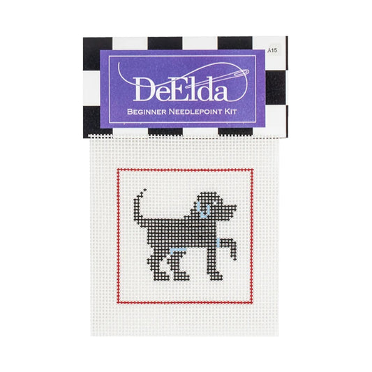 Black Lab Beginner Needlepoint Kit