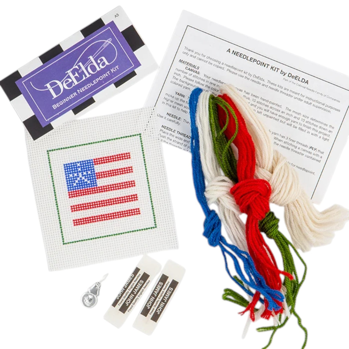 Flag Beginner Needlepoint Kit
