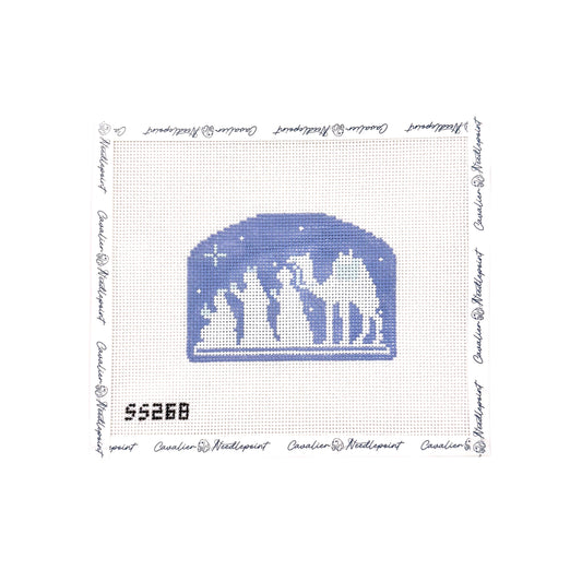 Blue and White Three Wise Men