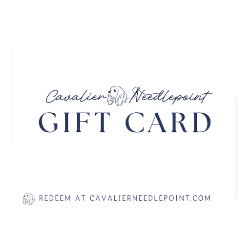 Cavalier Needlepoint Gift Card