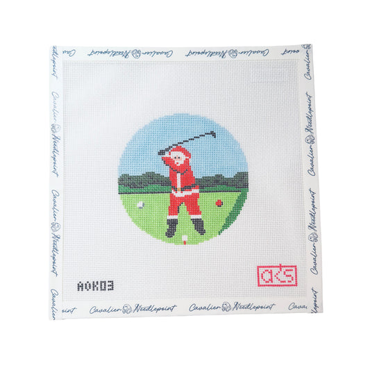 Sporty Santa Golfing