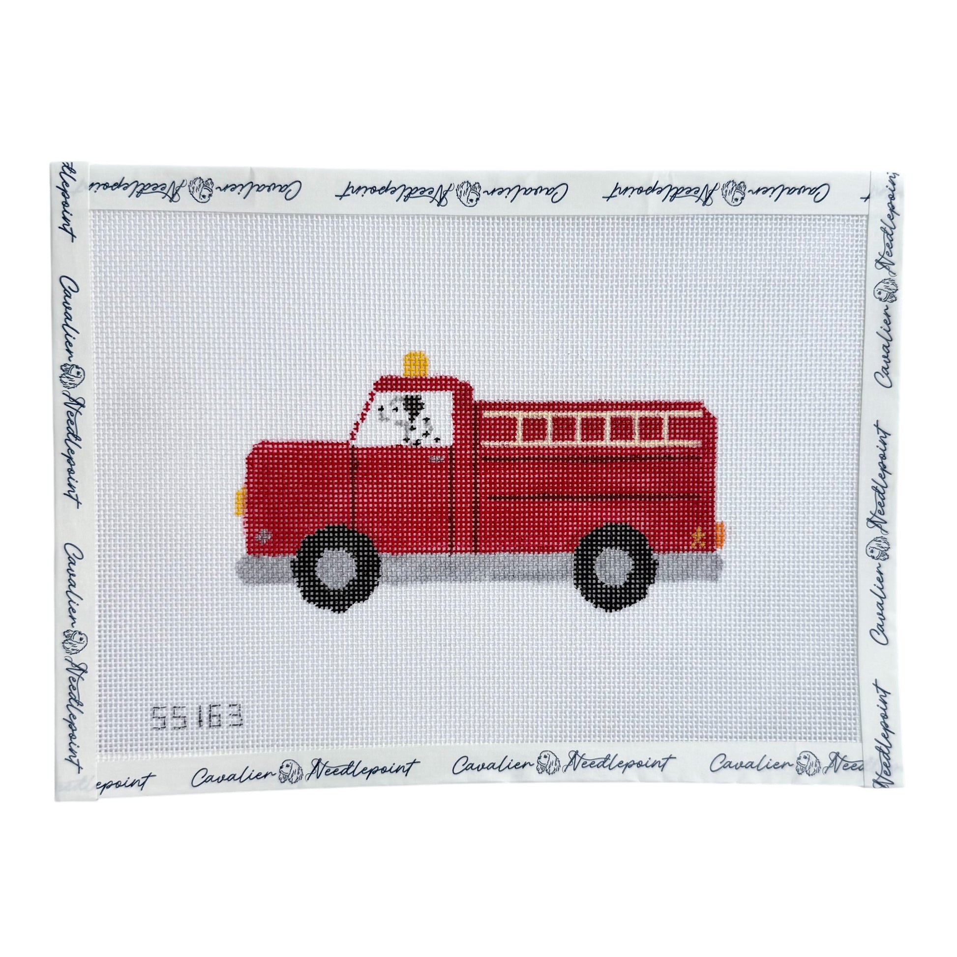 Dalmatian in Firetruck
