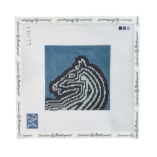 Faubourg Horse Blue Square