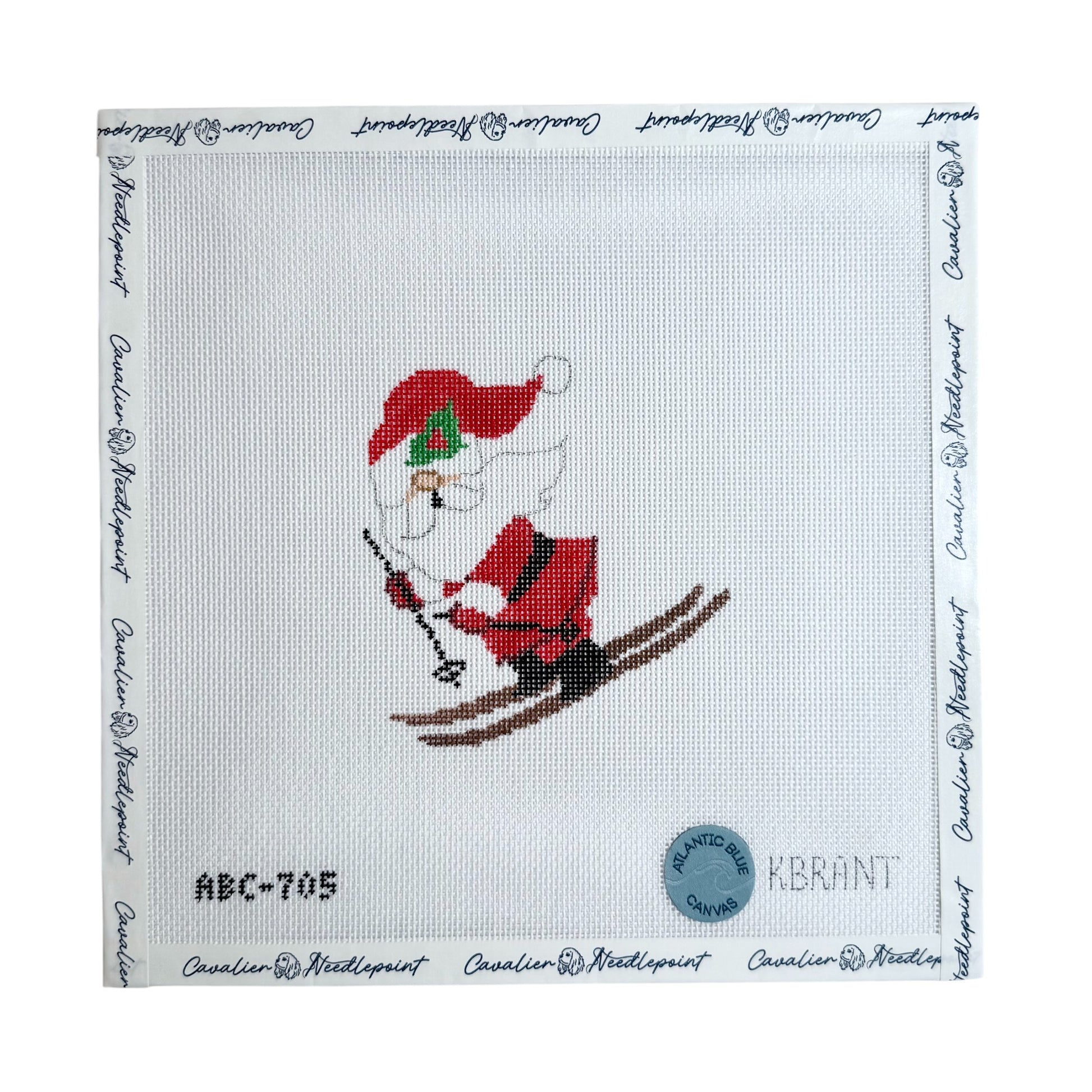 Skiing Santa