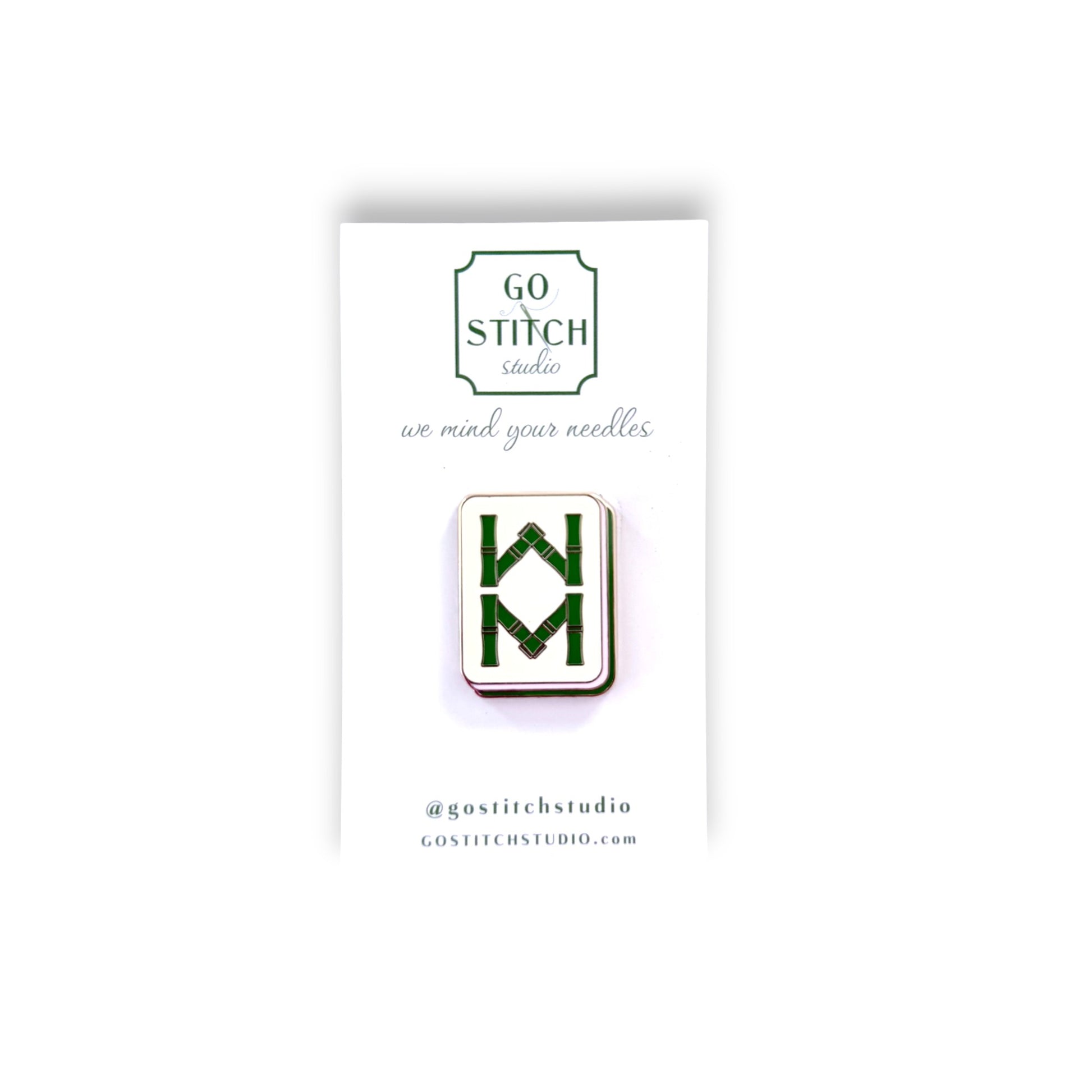 Bamboo Mahjong Tile Needle Minder
