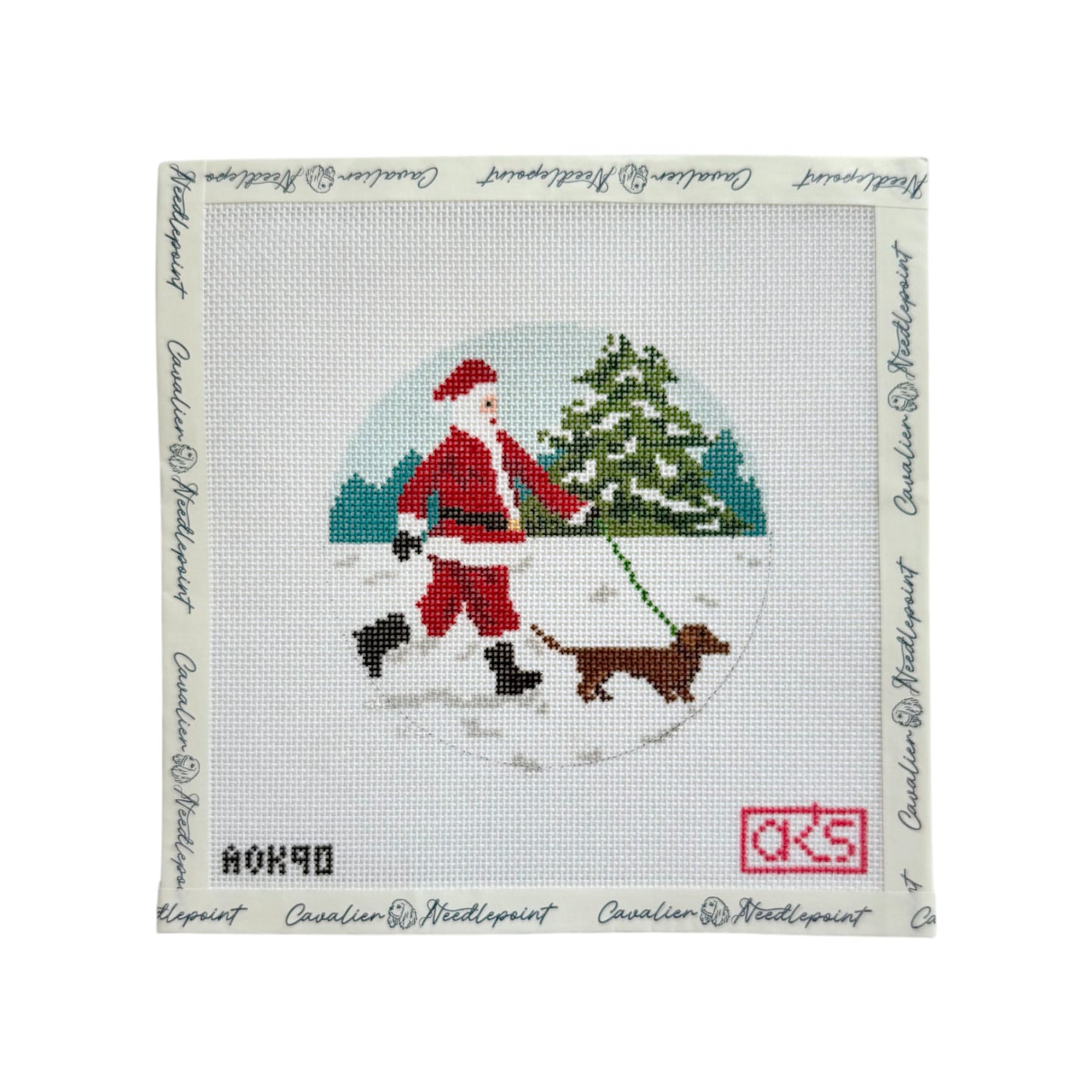 Sporty Santa Dog Walker Dachshund