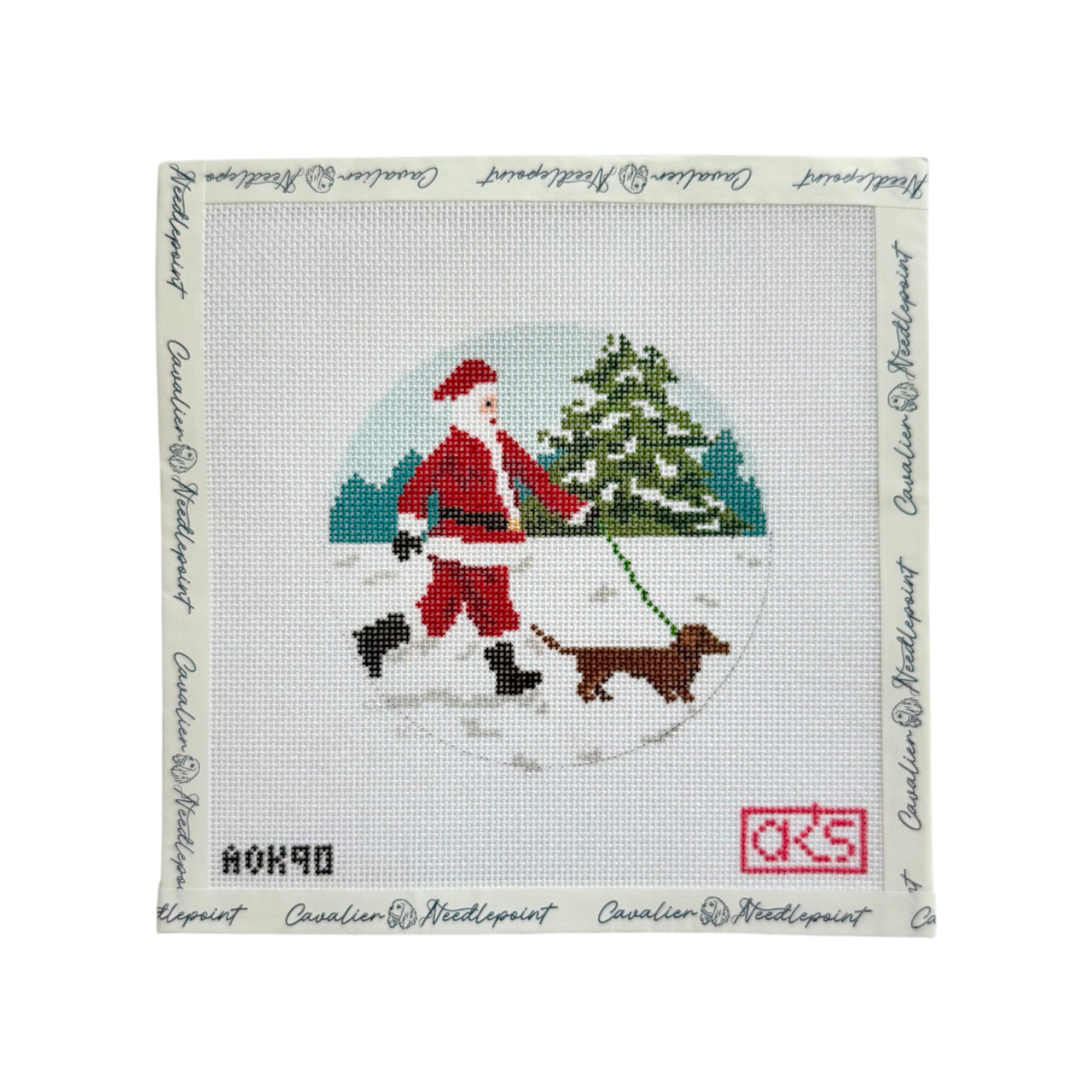 Sporty Santa Dog Walker Dachshund