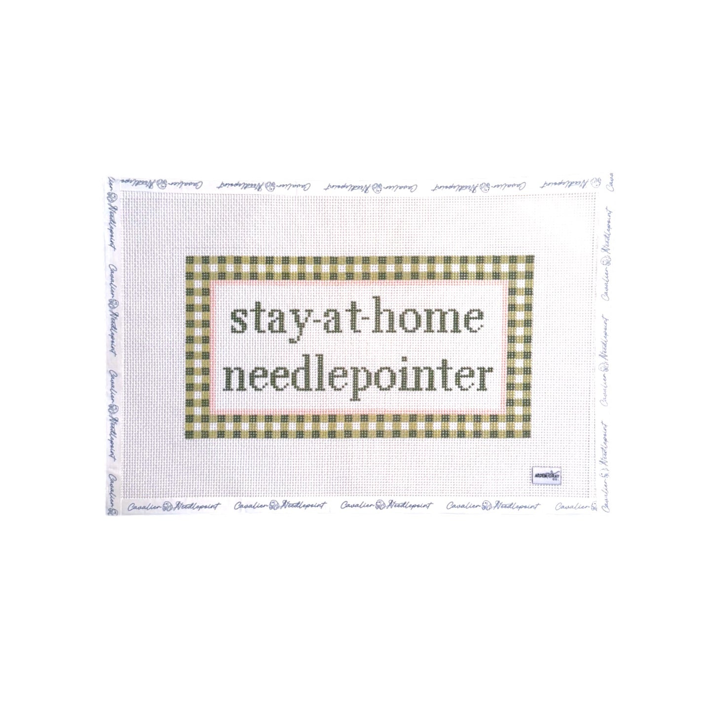 Gingham Stay at Home Needlepointer