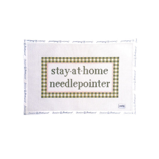 Gingham Stay at Home Needlepointer