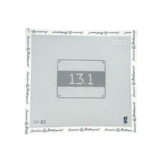 Greyscale Half Marathon Race Bib