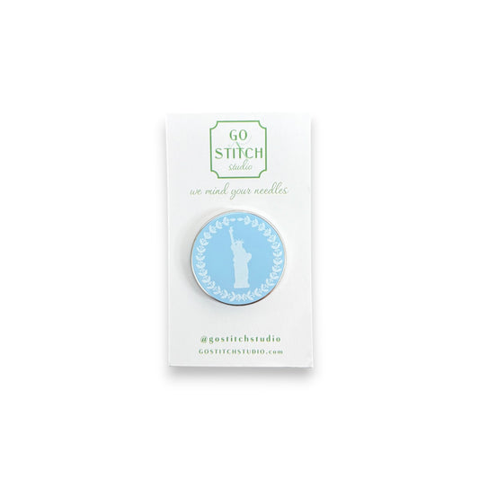 Lady Liberty Cameo Style Needle Minder