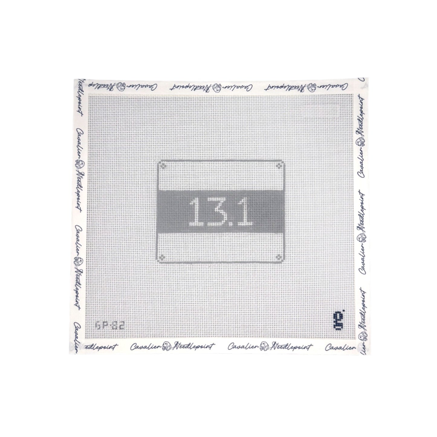 Greyscale Half Marathon Race Bib