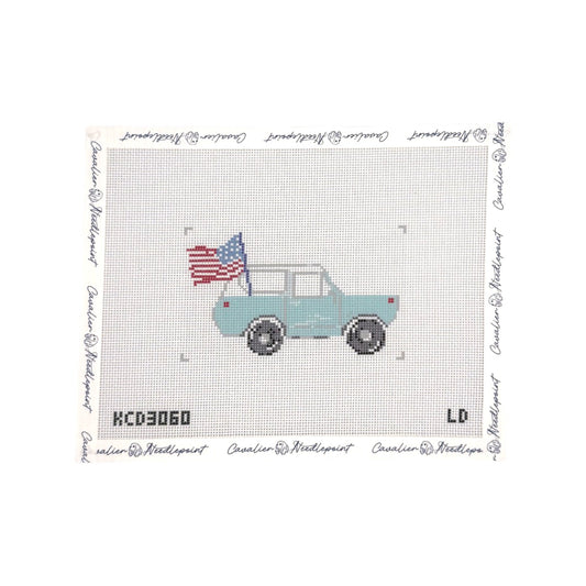 Bronco & Flag