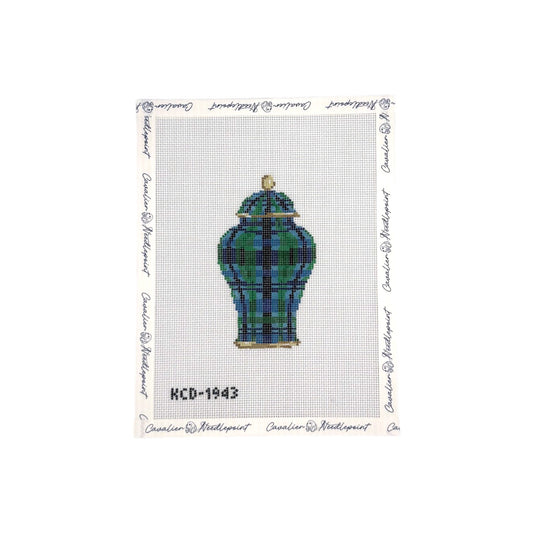 Black Watch Plaid Jar Canvas