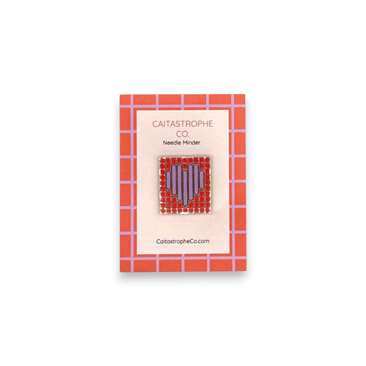 Bargello Heart Needle Minder