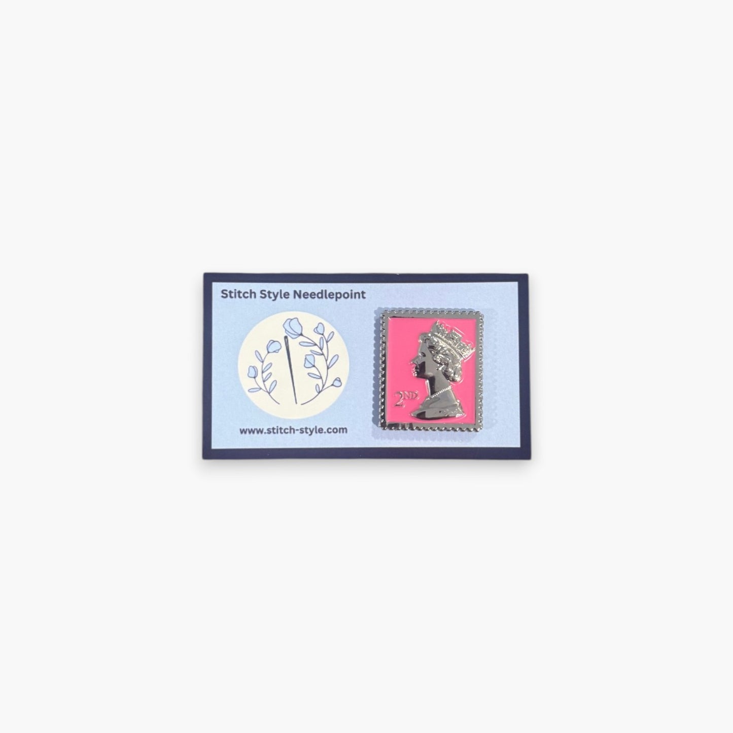 Pink Queen Stamp Needle Minder