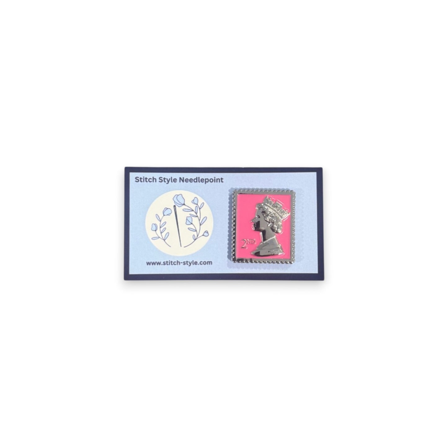 Pink Queen Stamp Needle Minder