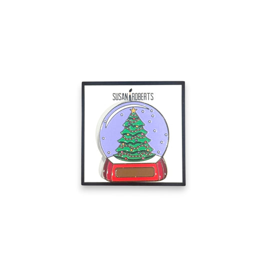 Christmas Tree Snow Globe Needle Minder