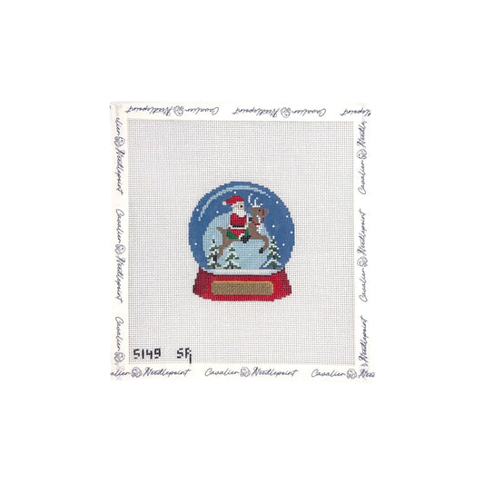 Santa Riding Reindeer Snow Globe