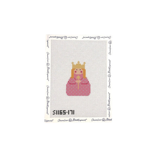 Pink Angel with Gold Crown
