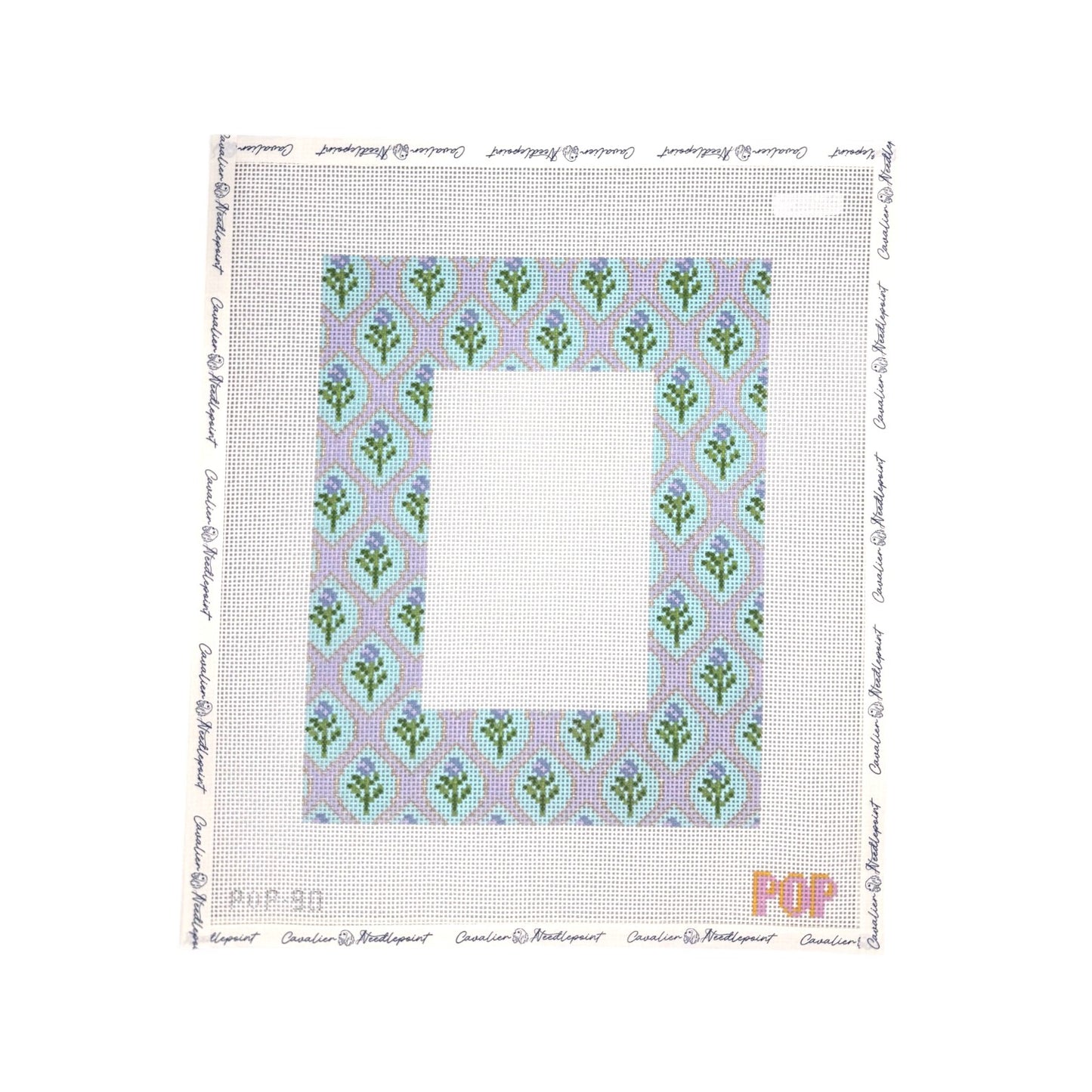 Lavender & Turquoise Floral Frame