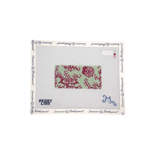 Pink and Green Floral Rectangle