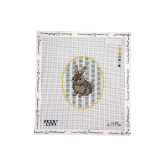 Easter Bunny Floral Background