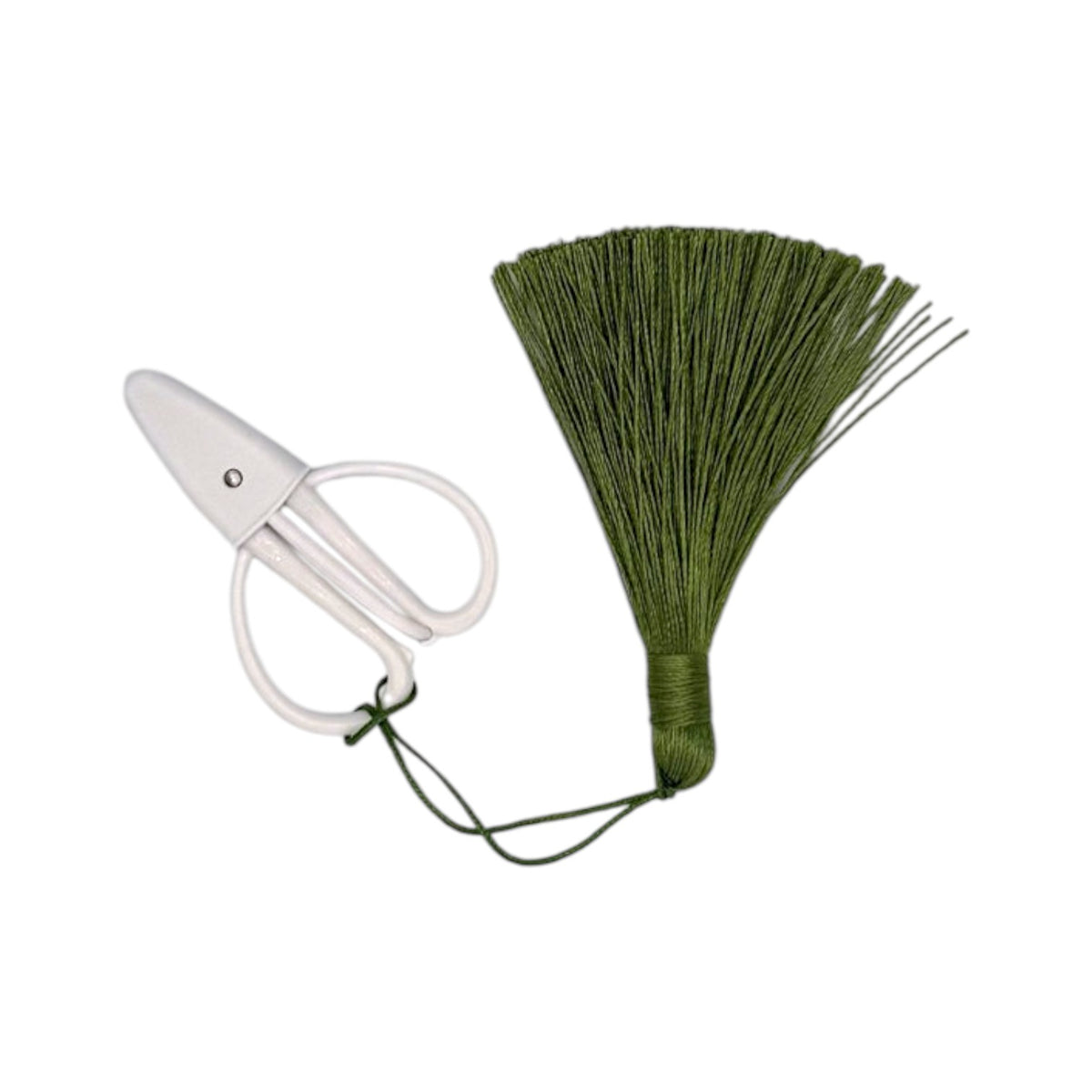 White Mini Tassel Scissors