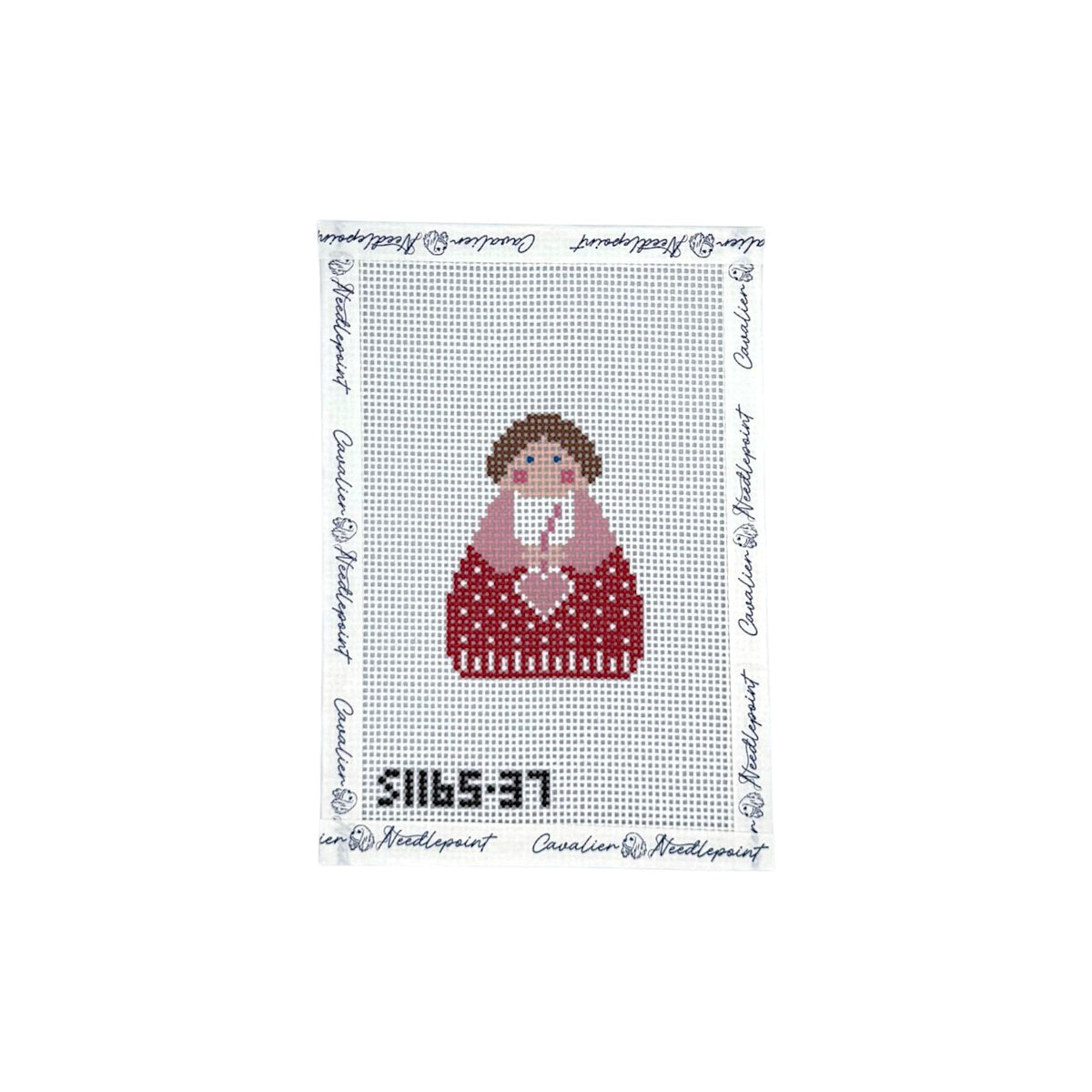 Red Angel with Pink Heart Printed