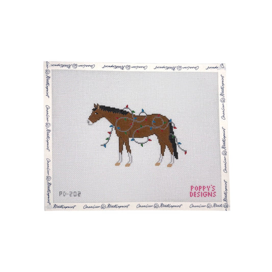 Christmas Lights Horse