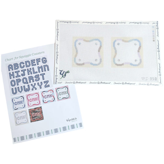 Squiggle Coasters Set of 2 (Neutral)